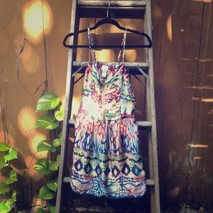 Satin Tribal Sundress